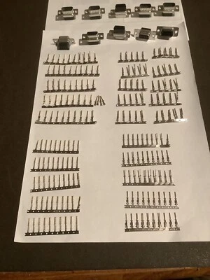 200 x RS PRO Female & Male solder Crimp & 10 x Sockets D-sub Connector Con 32-22 - Image 1 of 4