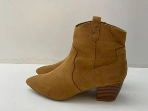 Oasis Damen-Stiefeletten hellbraun Wildleder seitlicher Reißverschluss UK-Größe 7 EUR 40 B85 - Bild 1 von 7
