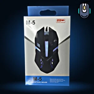 M-5 - Mouse Gaming High performance for wired gaming, 1.5 cable length - Picture 1 of 3