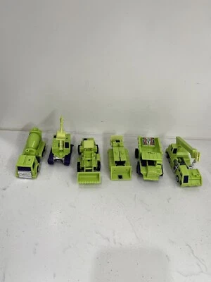 Vintage Transformers Devastator 1985 Toys Lot Of 6 Construction Trucks - Image 1 of 4