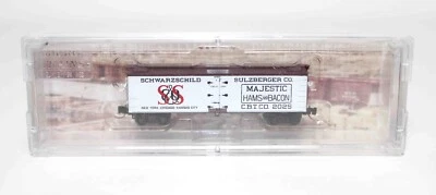 Micro Trains MTL Z Scale 51800140 Schwarzchild & Sulzberger 40' Wood Reefer NOS - Image 1 of 4