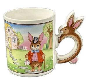 Vintage Osterhase mit Rohr Kaffeebecher Hasenform Henkel Made in Japan - Bild 1 von 6
