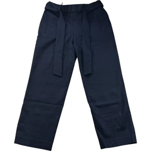 Bar III Dress Pants Womens Size Small Navy Blue Belted Pockets New Stretch - Picture 1 of 8