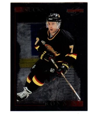 1995-96 Score BLACK ICE #75 Cliff Ronning VANCOUVER CANUCKS - Image 1 of 2