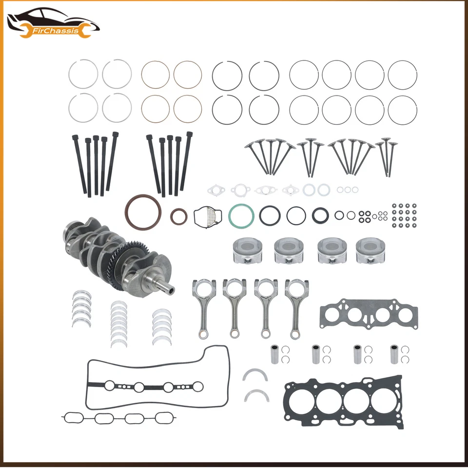For Toyota Camry Scion 2.4L Crankshaft & Piston Rings & Rods & Bearing & Gasket - Image 1 of 4