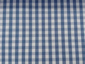 Westgate Gingham a cuadros azul/blanco 140 cm de ancho cortina/tela artesanal - Imagen 1 de 5
