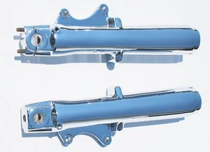 Patas de horquilla deslizantes inferiores cromadas para Harley Davidson Touring RD King 1986-1999 - Imagen 1 de 9