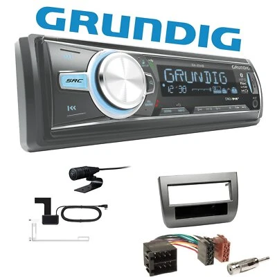 Autoradio Grundig für Lancia Ypsilon 2003-2011 anthrazit Bluetooth DAB+ USB AUX - Bild 1 von 4