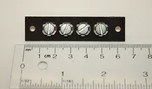 New Old Stock Vintage Phenolic 4 Position Screw Terminal Strip Audio or Radio - Picture 1 of 3