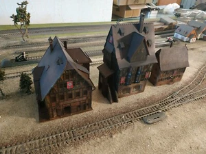 FALLER, SET OF BUILDINGS FOR WWII MILITARY THEMES, SCALE HO - Picture 1 of 14
