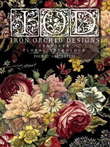Diseño de orquídea de hierro antología floral decoración transferencia - Imagen 1 de 1