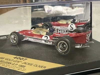 1:43 QUARTZO F1 race car #2 LOTUS 49B Jackie Oliver 1968 Belgium GOLD LEAF #4007 - Image 1 of 4