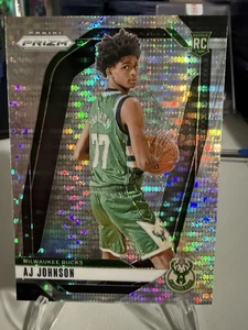 2024-25 Panini Prizm AJ Johnson - Pulsar Prizm #251 Rookie RC Bucks - Imagen 1 de 7