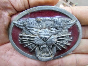 De colección BOBCAT HEBILLA DE CINTURÓN 1987 Tandy WILD CAT CABEZA DE LINCE RARO EN MUY BUENA CONDICIÓN+ - Imagen 1 de 4