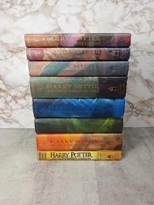 Harry Potter Hardcover Book Set 1-7 + Cursed- 1st American Edition J.K. Rowling - Picture 1 of 20