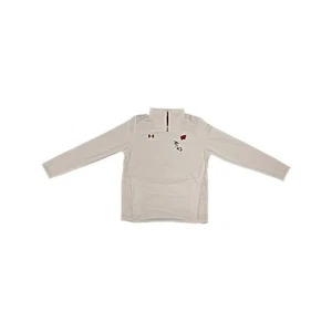 Pullover blanco autografiado por Hilary Knight Universidad de Wisconsin Under Armour - Imagen 1 de 3
