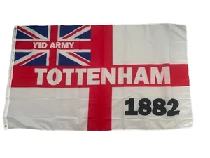 Tottenham Hotspur FC Flag 5ft by 3ft - Spurs Scarf Badge Poster Stickers - Picture 1 of 1