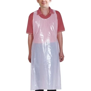 100 Pcs Disposable Aprons, 24'' x 42'' Plastic Waterproof Apron Painting Smoc... - Picture 1 of 5