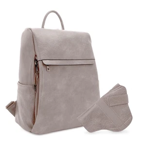 Sierra Rucksack Handtasche mit verdecktem Trageschloss und Schlüssel - taupe - Bild 1 von 7