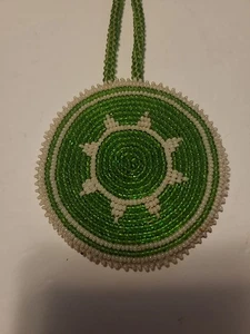 Indianer Perlen Medaillon mit 28" unvollendeter Halskette 3" Bolo Medaillon  - Bild 1 von 9