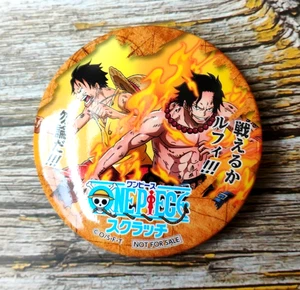 Luffy & Ace - UNA PIEZA Lata Rascadora Insignia Botón Pin Promo - Japón - Imagen 1 de 3