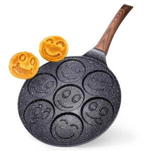 Spiegeleipfanne 26 cm Granit BLACK&WOOD Antihaft Pfanne Pancake - Bild 1 von 13