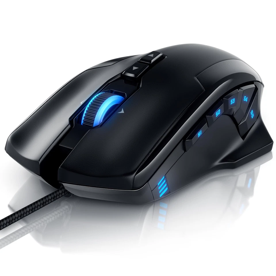 - Gaming Optical Mouse mit 12 programmierbare Tasten - Maus mit 10800 DPI Abt... - Bild 1 von 4