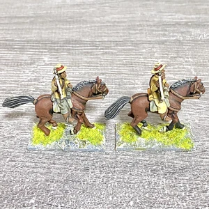 2x 28mm Colonial British Cavalry Mounted Painted Metal Miniatures Zulu War #8 - Bild 1 von 4