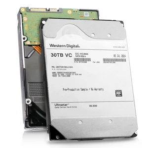 WD HC690 30TB WSH72BV30ALE604 0F59380 7.2K SATA 6Gb/s Host-Managed SMR 3.5" HDD - Picture 1 of 8