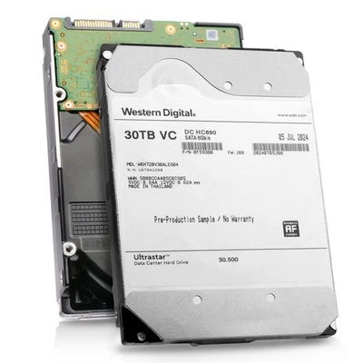 WD HC690 30TB WSH72BV30ALE604 0F59380 7.2K SATA 6Gb/s Host-Managed SMR 3.5" HDD - Image 1 of 4