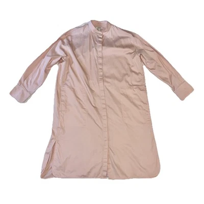 Camisa de vestir COS de gran tamaño con cuello de abuelo rosa rubor talla 6 algodón Foto 1 de 4