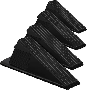 4 Pcs Jumbo Door Stoppers Heavy Duty Door Stopper Tall up to 2Inch Tall Wedge TP - Picture 1 of 12