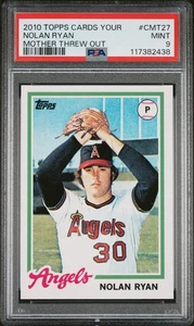 2010 Topps Cards Tua madre buttata fuori #CMT27 Nolan Ryan madre buttata fuori PSA 9 - Foto 1 di 2