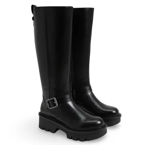 Botas de motocicleta Sam Edelman Carter hasta la rodilla para mujer nuevas/sin caja - Imagen 1 de 10