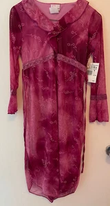 Expressions Girls Sz 12 Long Sleeve Dress Pink Ombre Formal Party Wedding Floral - Picture 1 of 6