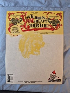 Vtg 1940s VAN TILBURG McREAVY Combines Circus Letterhead Sheet War Bonds WW2 Era - Picture 1 of 6