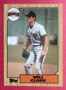 1987 Topps Will Clark #420 Baseball Card San Francisco Giants (NLCS MVP/6x AS) | - Picture 1 of 4