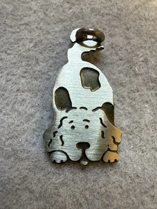Colgante Vintage Cachorro Perro Tono Plata Clásico Coleccionable Moda 6922 - Imagen 1 de 3