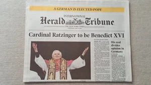 Herald Tribune | Aufmacher Papst Benedikt  - Ratzinger | 20.04.2005 - Bild 1 von 1