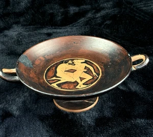 Antike griechische Stil Keramik Kylix Tasse - rot-Figur "echte Kopie" signiert von X. Sara - Bild 1 von 19