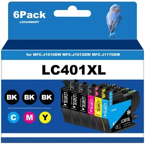 Cartuchos de tinta LC401XL para impresora Brother compatibles con cartucho de tinta LC401... - Imagen 1 de 5
