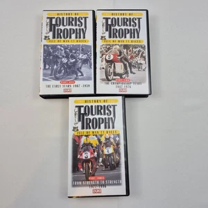 Duke History of the Tourist Trophy Isle of Man TT Races VHS Set 3 Vol USA Seller - Bild 1 von 5
