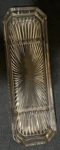 CADO Glass Crystal Ray Dip Fountain Pen Rest Desk Tray Display Holder Vintage - Picture 1 of 10