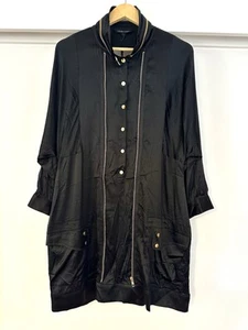 Spectacular And Fun Lauren Vidal Black Silk Short Dress NWT Size L (12-14) - Picture 1 of 10