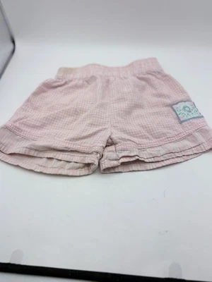 Pantalones Cortos De Colección Niñas Oshkosh B'gosh Guinga Cuadros Rosa Blanco Talla 3T EE. UU. Foto 1 de 4