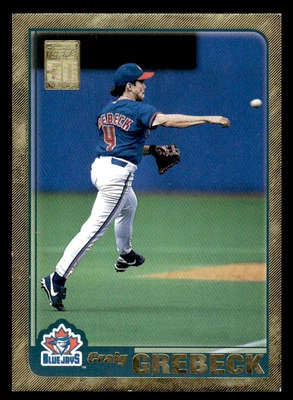 2001  Topps #501 Craig Grebeck Gold SP #d /2001! Blue Jays - Image 1 of 2