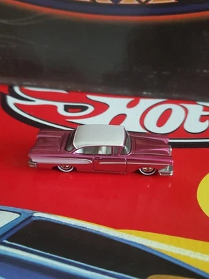 Hot Wheels Classics Serie 5 Juego en Caja CHASE '58 Edsel en Rosa con Jinetes Reales Foto 1 de 4