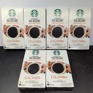 6 Starbucks VIA Instant Coffee Colombia Medium Roast 48 Packet Read - Picture 1 of 11