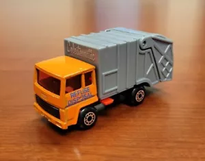 MATCHBOX SUPERFAST #36 ORANGE REFUSE DISPOSAL GARBAGE TRUCK - Picture 1 of 7