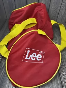 Vintage Lee Brand Gym/Duffle Bag Mini Red & Yellow No Shoulder Strap 15” x 11” - Picture 1 of 15